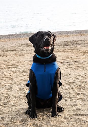 Lautus Pets Dog Cooling Vest – Lightweight Summer Jacket for Dogs with Zip Neck & Velcro – Easy On/Off Cooling Coat for Wa...