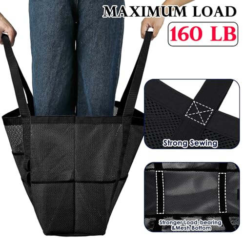 Fammart Mesh Beach Bag for Women, Large Beach Toy Pool Bag with Zipper Pocket, SandProof Cruise Essentials 2026 Family Travel