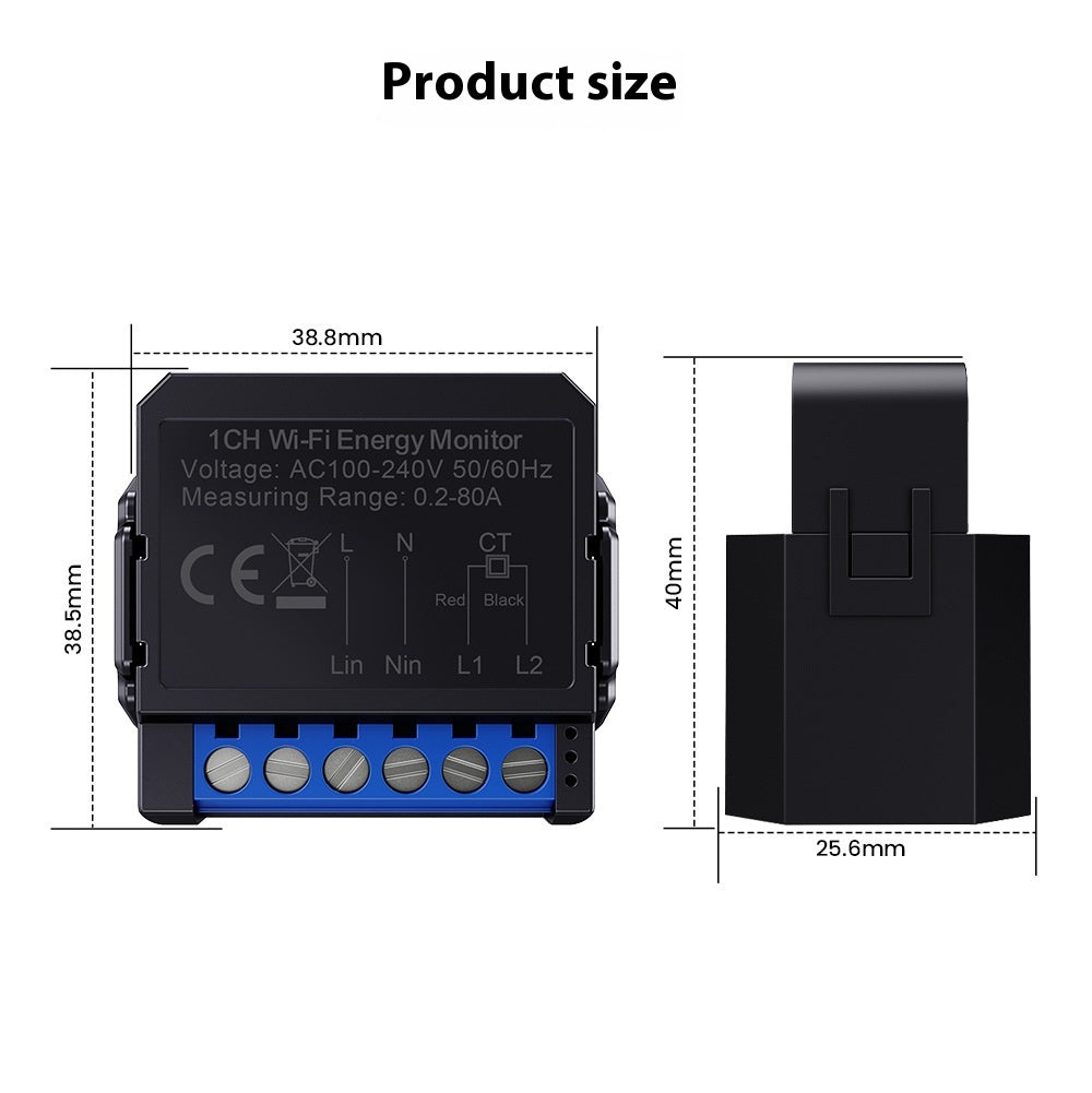 Smart On-off Device WiFi Monitoring Electricity Statistics Meter