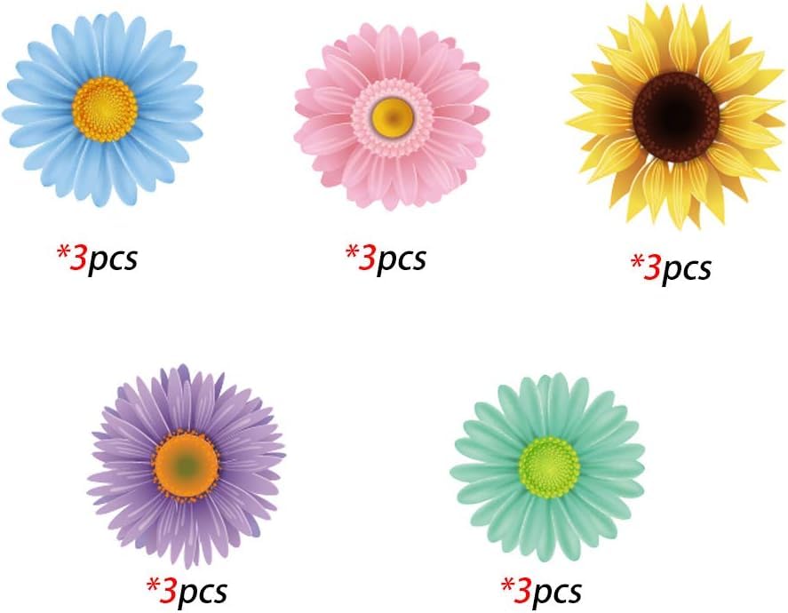Anor Wishlife 30Ct Spring Sun Flower Hanging Swirl Decorations,Themed Birthday,Party Supplies,Ceiling Decorations for Girl...