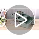 BTSKY 3-Layer Plastic Dividing Storage Box Craft Organizer and Storage with Adjustable Spacers Portable Handled Art Supply...