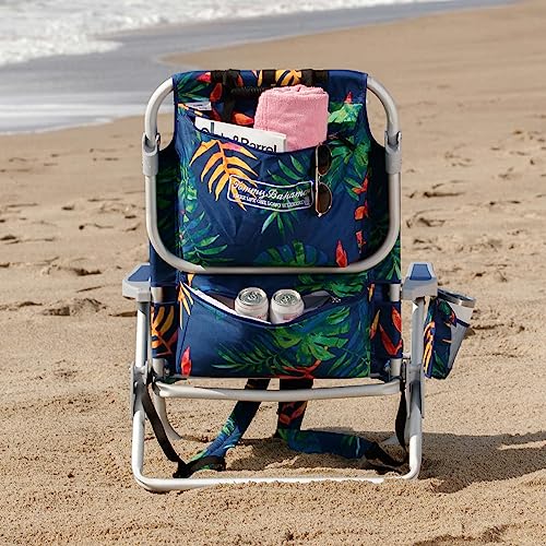 Tommy Bahama 5 Position Beach Chair (Green Leaves)