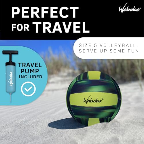 Waboba Sport Beach Pack – Includes 9 Inch Water Football, Beach Volleyball & Paddle Set – Perfect Summer Essential Bundle ...