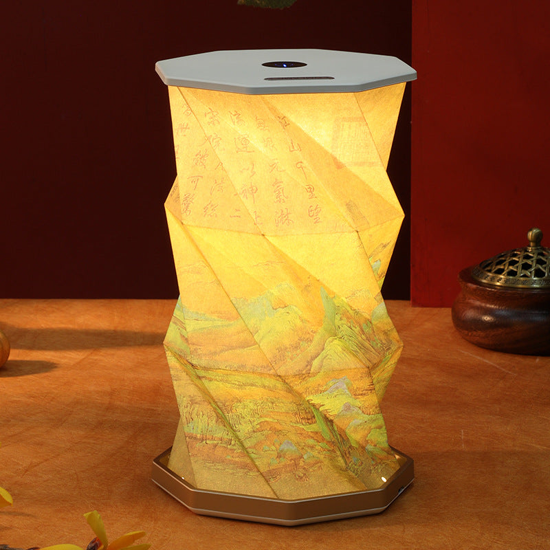 Creative Gift Folding Rotating Lamp