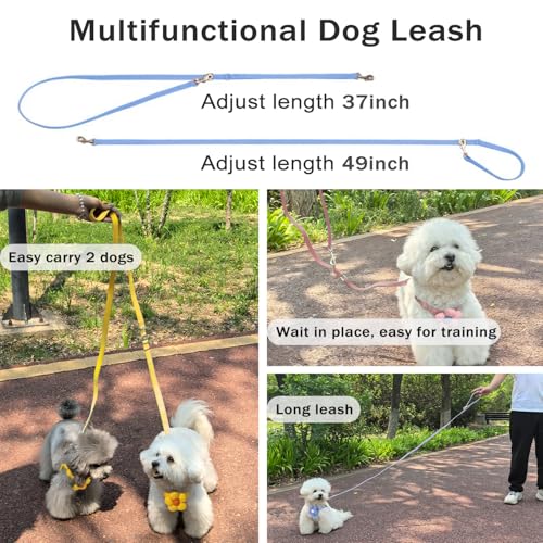 No Pull Dog Harness and Leash Set for Small Sized Dog Training; Puppy Harnesses with Multifunction Dog Leash, Soft Adjusta...