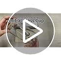 Unique Initial Glass Cup with Lids and Straws, Monogrammed Gifts Box Included Makeup Bag, Valentines Day Mothers Day Birth...