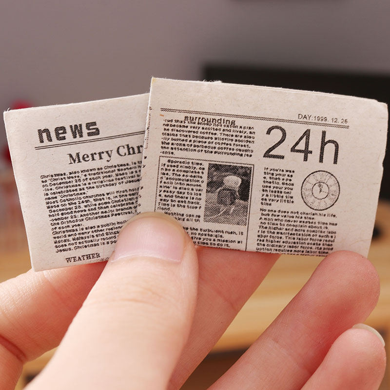 Educational Toys Mini Newspaper Ornaments