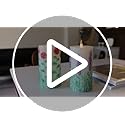 QQFCTOO Lavender Embossed flameless Candle with Flickering Flame - Battery-Operated Candle with Remote Timer - Real Wax - ...