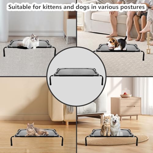 Newly Upgraded Elevated Cat Beds for Indoor - Washable Material, Comfortable Elevated Design for Cats, Ideal for Indoor Us...