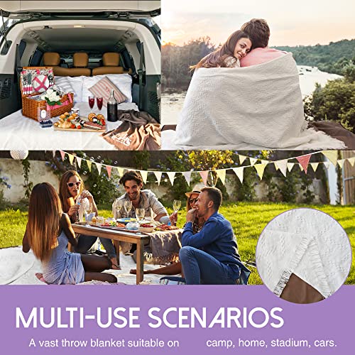 Tiny Land Picnic Blankets, 2 in1 Double Layer Waterproof Mat + Blanket, Foldable Beach Mat,Outdoor Blanket, Portable Campi...