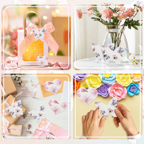 48PCS Plantable Seed Paper Hearts & Butterflies – Wildflower Embedded Paper, Unique Gifts for Mothers, Garden Lovers, Wedd...