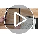 ELSKER&HOME 8.5x11 Picture Frame - Certificate Document Frame 6 Pack with Semi-Tempered Glass - Black Sturdy Wood Composit...