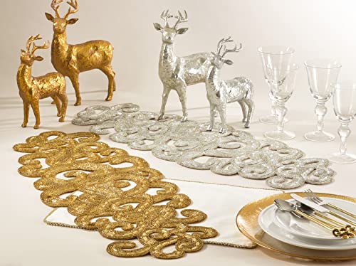 Beaded Design Table Runner