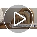 Product Elevations Wooden Arch Decor Set of 3 - Shelf Decor Aesthetic for Coffee Tables, Bookshelves, & Entryways - Acacia...