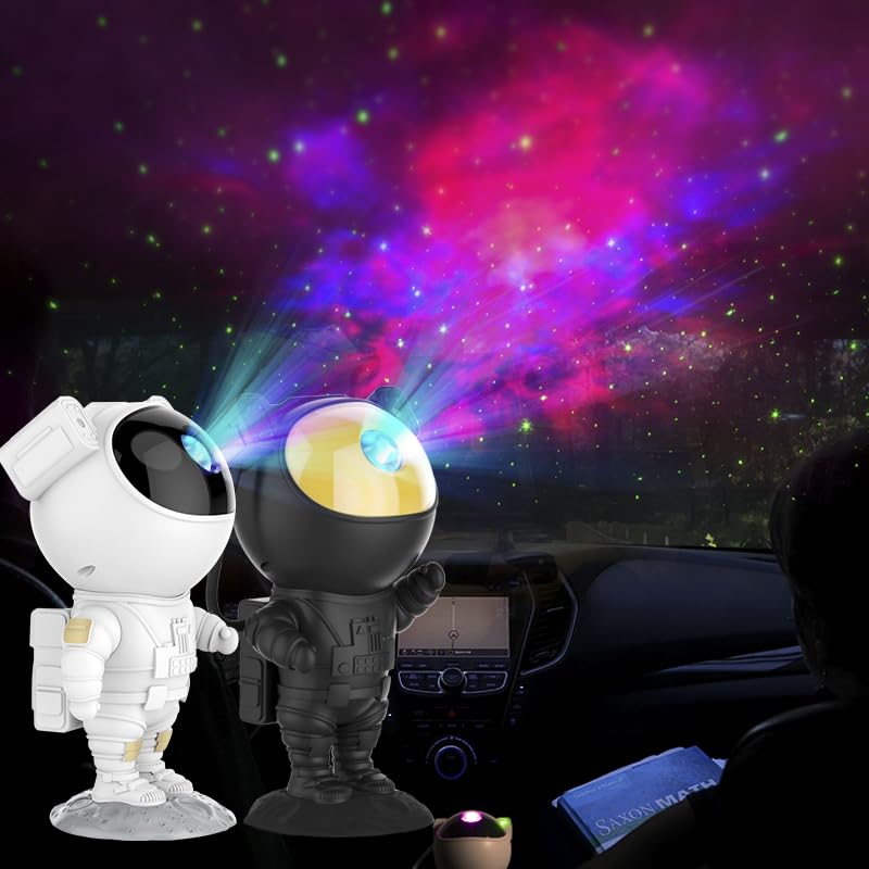 SFOUR Astronaut Galaxy Projector Night Light,Lights for Bedroom,Kids Room Decor Aesthetic, Adjustable Head Angle,Gift for ...