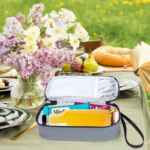 ISUSSER Breastmilk Cooler Bag with Ice Pack, Portable Insulated Breast Milk Storage Cooler Bag, Small Stylish Breastmilk S...