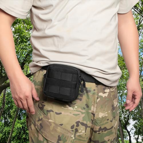 2 Pack Mini Tactical Molle Compact Ammo Pouch - General Purpose Admin Pouches Small Admin Molle Pouches EDC Tool Utility M...