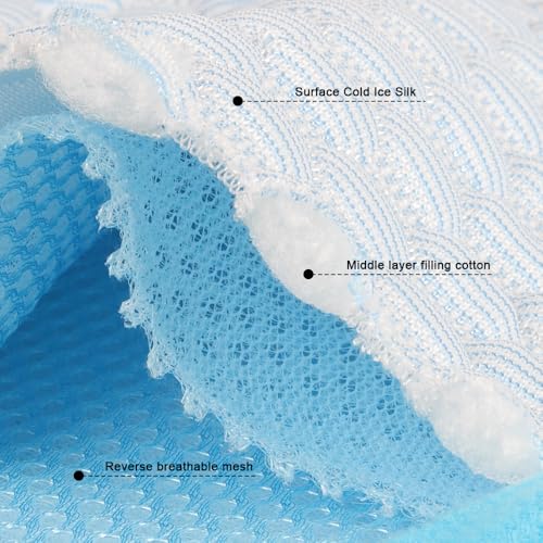 Fhodigogo Cooling Mat Pad for Dogs Cats Ice Silk Cooling Bed for Dogs Ice Bed for Cats Pet Mats for Cats Bed Dog Pad Pupy ...