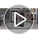 WARM&LOVE 4 Picture Frame, 4x6 Four Folding Hinged Photo Frames, Rustic Wood Desk Family Photo Collage Stand Vertical on T...
