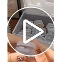Moritic 40Pcs Mini Jewelry Storage Containers, 1.37 x 1.37 x 0.7 Inches,Clear Plastic Cases for Pearl Bracelets and Small ...