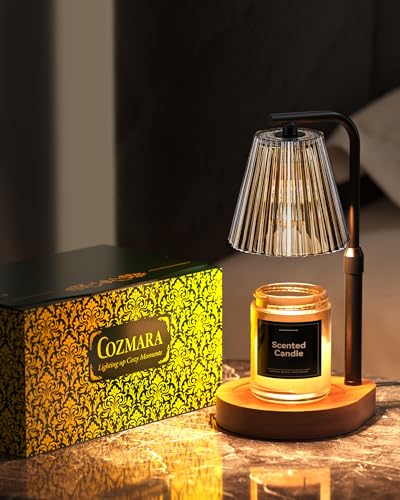 Cozmara Candle Warmer Lamp with Timer & Dimmer for Yankee Candles, Adjustable Height Candle Warmer for Jar Candles, Wax Me...