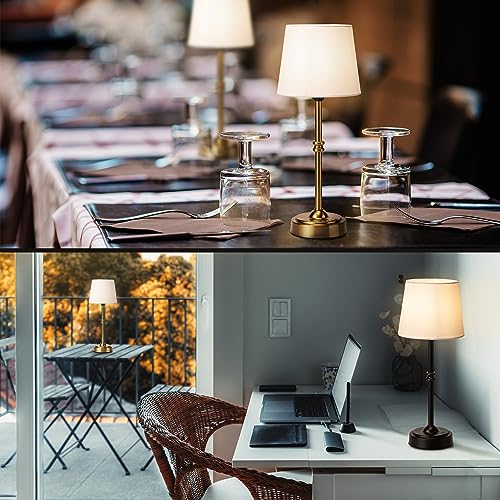 O’Bright Seraph - Cordless LED Table Lamp with Dimmer, Built-in Rechargeable Battery, 3-Level Brightness, Patio Table Lam...