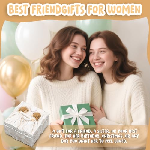 Hodao Friendship Jewelry Keepsake Box Sculpted Hand-Painted Keepsake Box Anniversary Memory Boxes, Decorative Boxes For Ho...