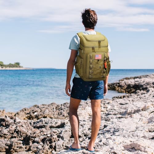 Maelstrom Backpack Cooler,Soft Lightweight Leakproof Cooler Backpack,Men Women 35/50 Can Insulated Cooler Bag,Keeps Hot/Co...