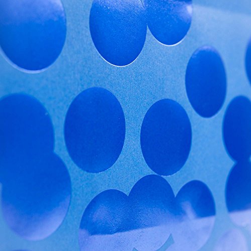 Hallmark 13" Large Gift Bag with Tissue Paper (Blue Foil Dots) for Hanukkah, Christmas, Birthdays, Fathers Day, Graduation...
