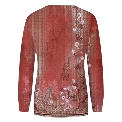 PIFAME Womens Sweatshirt Crew Neck Star Graphic Pullover Tops 2024 Fall Casual Long sleeve Oversized Sweatshirt