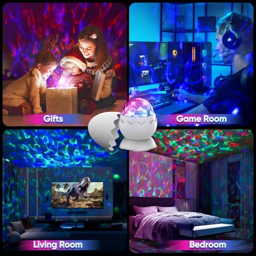 UweSmart 670nm red Night Light, Light Therapy Lamp, Dinosaur Egg 2-in-1 Sensory Lights for Autism, for Sensory Room Must-H...
