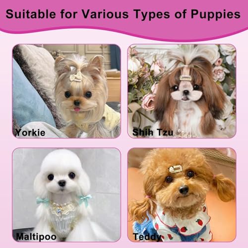 MAEELOU Puppy Brush for Small Dogs - Soft Dog Brush - Perfect Yorkie, Shih Tzu, Maltipoo & Maltese Grooming - Gentle Hair ...