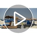 SUNNYFEEL Beach Lounge Chair, Backpack Reclining Beach Chairs Lay Flat, Sun Face Down Tanning Chair, Folding Camping Chair...