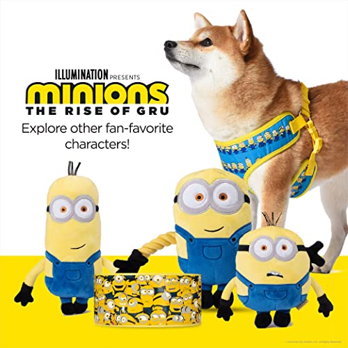 Minions Dog Harness, Large, Blue Minions in a Row | Comfortable Mesh No-Pull Dog Harness| Gifts for Minions Fans and Their...