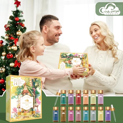 Fragrance Essential Oils Set - 14pcs, Aromatherapy Oils for Skin, Diffusers, Home Care, Humidifier Laundry, Candle Making...