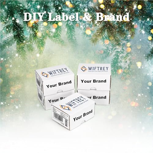 WIFTREY 50 Packs 4X3X2 Small Shipping Boxes, White 4 x 3 x 2 inches Corrugated Cardboard Box for Packaging Small Business,...
