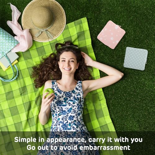 3Pcs Period Bag, Sanitary Pad Storage Bag Samll Period Pouch for Purse Cute Menstrual Period Bag Tampon Pad Holder for Pur...