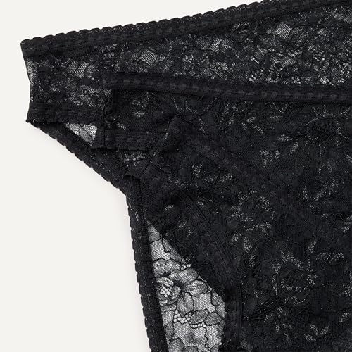 Amazon Essentials Women's Stretch All Over Lace Cheeky Panties, Pack of 6