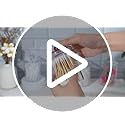XIPENGKEJI 2 Pack Qtip Holder,Canister Apothecary Jar Set, Bathroom Jars with Lids Set for Cotton Swabs, Balls, Pads, Flos...