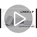 LineKap Small Shipping Boxes 3.5x3.3x1.6 Inches, 10-Pack White Corrugated Cardboard Gift Boxes for Mailing, Packaging & St...