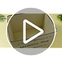 LemonRoad 2Pcs Memory Box Keepsakes for Kid Memory Decorative Storage Box Bin with Lid for Baby Wedding Travel Birthday An...
