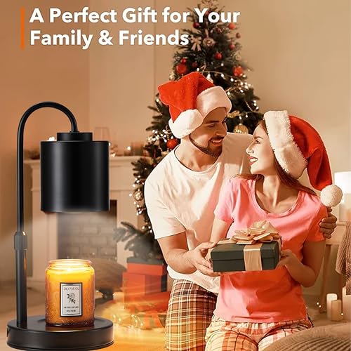 CASTLELIFE Candle Warmer Lamp with Timer & Dimmer, Height Adjustable Electric Wax Melt Warmer for Jar Candles, Gifts for M...