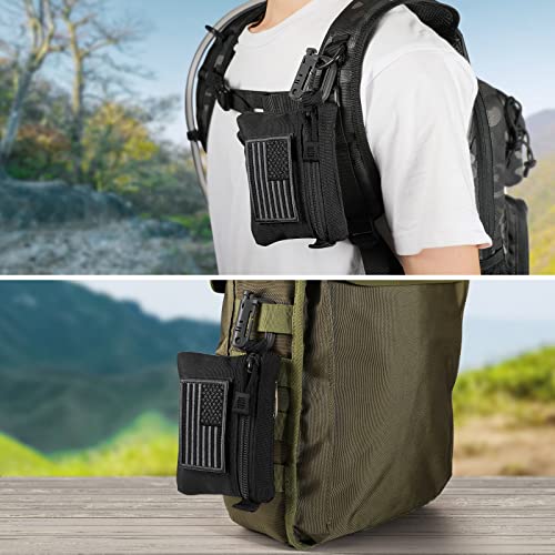 FRTKK 2 Pack Tactical Compact EDC Pouches Military Molle Utility Pouch Accessories Organizer Pouch Coin Purse Keychain Poc...