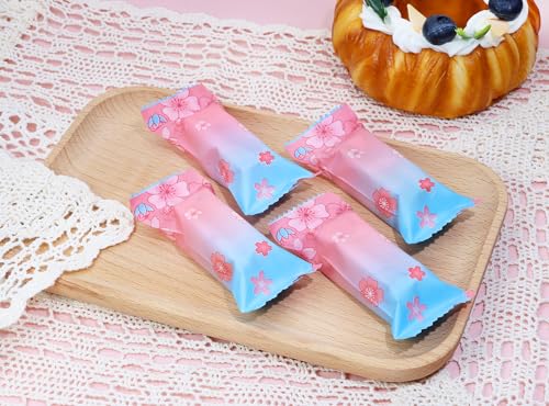PENTA ANGEL Nougats Candy Bags 400Pcs Clear Plastic Caramels Gift Candy Wrappers Packing Bags Pouch for Christmas Theme Pa...
