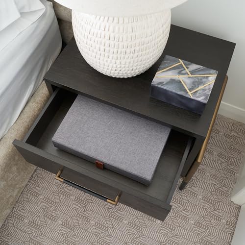 Decorative Photo Storage Boxes with Lids - Set of 2 Beautiful Linen Organizers Are Perfect to Safely Store Your Pictures, ...