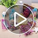 MOTYAWN 100 PCS Rose Red Organza Bags Sheer Drawstring Gift Bags 2x3 Jewelry Pouches Wedding Party Christmas Favor Gift Ba...