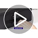ENGPOW Fireproof Photo Storage Box with 16 Inner 4" x 6" Photo Case(Clear),Photo Box Organizer with Lock,Collapsible Porta...