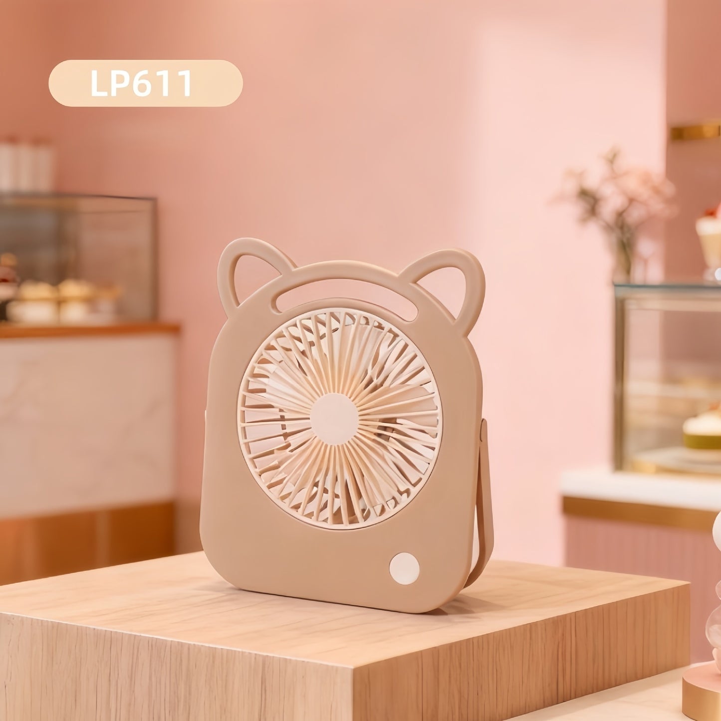 Adjustable-Angle Three-Speed Big Wind USB-Charged Gift Fan