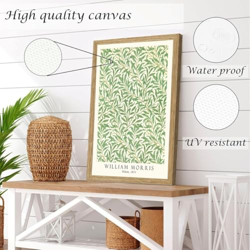 Induslyfe Framed Grass Wall Art Canvas Decor Set of 3, Matisse Wall Art Framed Prints Posters Mid Century Modern Art, Gogh...