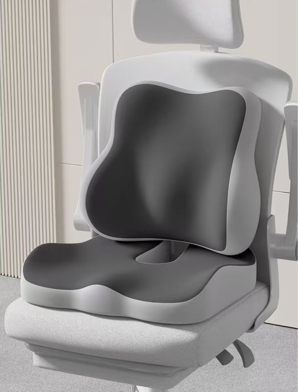 Memory Foam Lumbar Support Chair Cushion, A Must-have For Office Prolonged Sitting, Coccyx Pressure Relief Pad